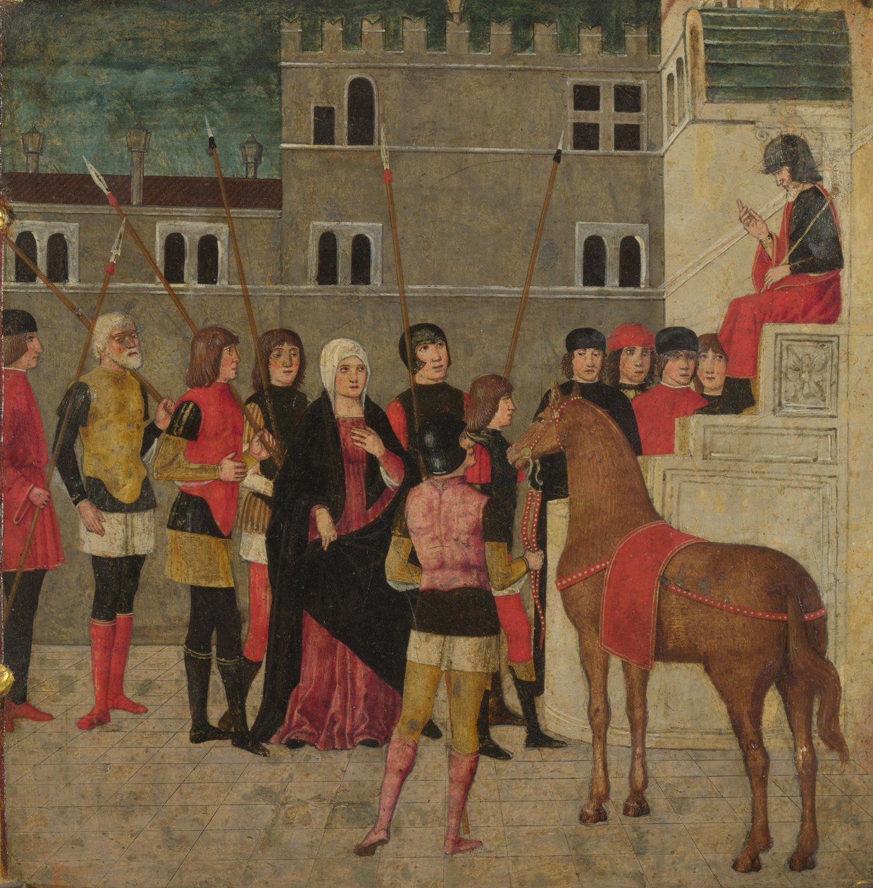 The Justice of Trajan, mellom 1475 og 1500 av Italian Master