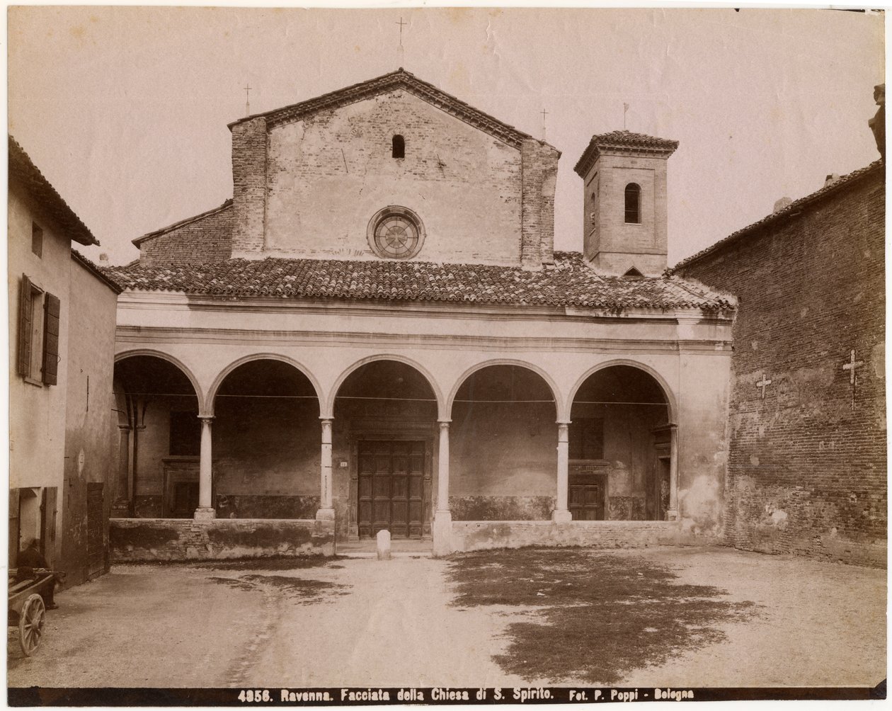 Church of Holy Spirit, Ravenna, Emilia-Romagna, Italia, fotografi av Pietro Poppi, Bologna, ca 1900 av Italian Photographer