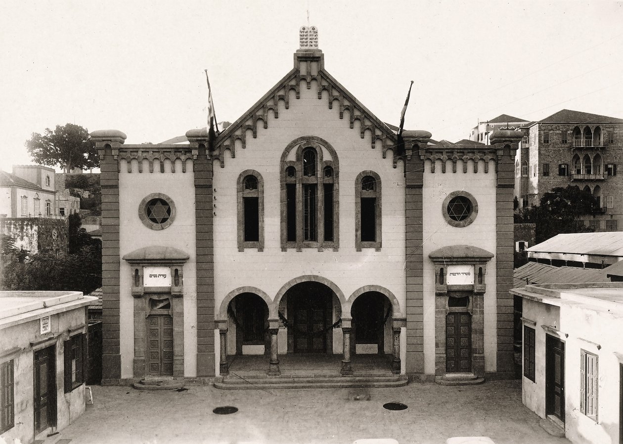 Maghen Abraham synagoge, Beirut av Italian Photographer