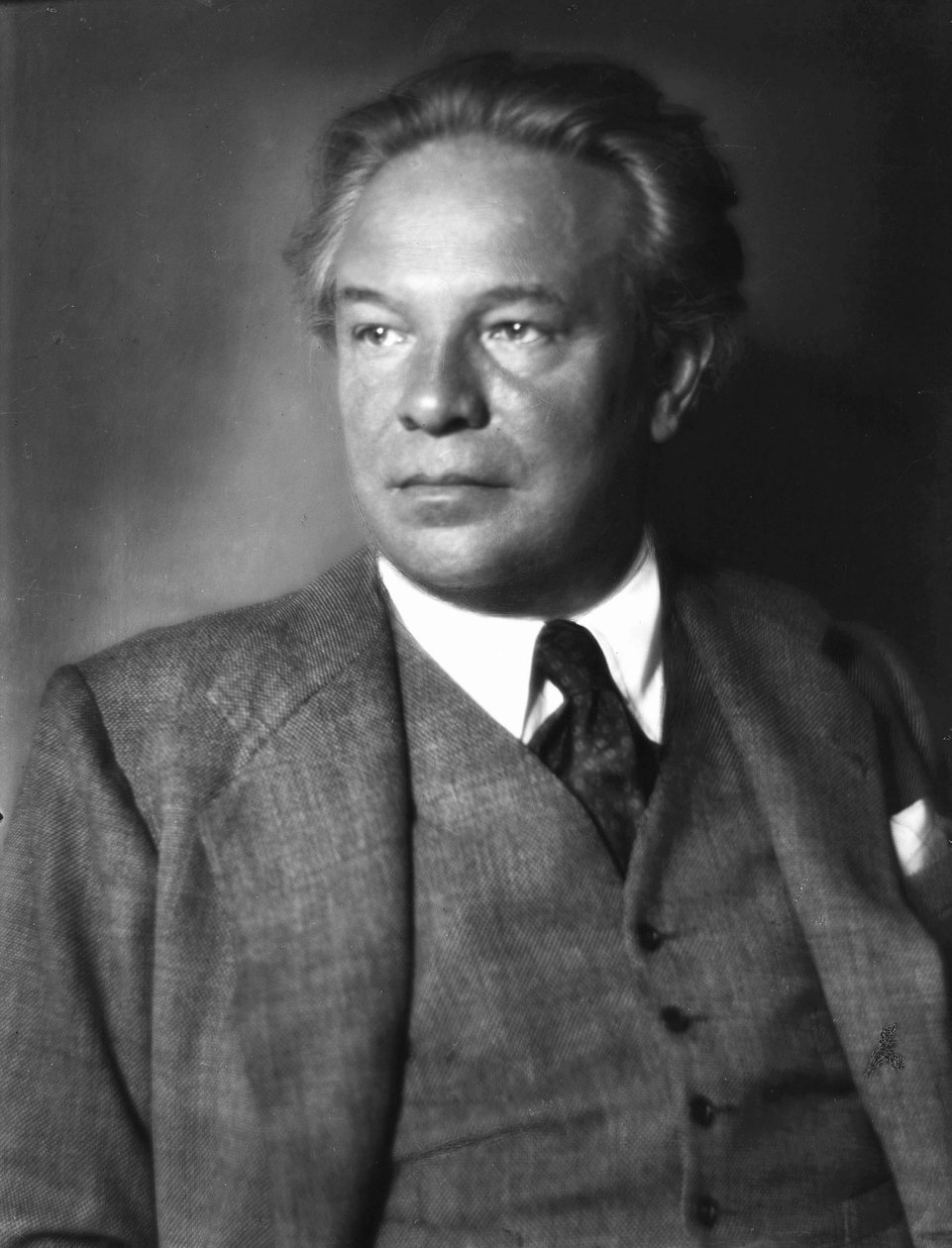 Ottorino Respighi (s/h-bilde) av Italian Photographer