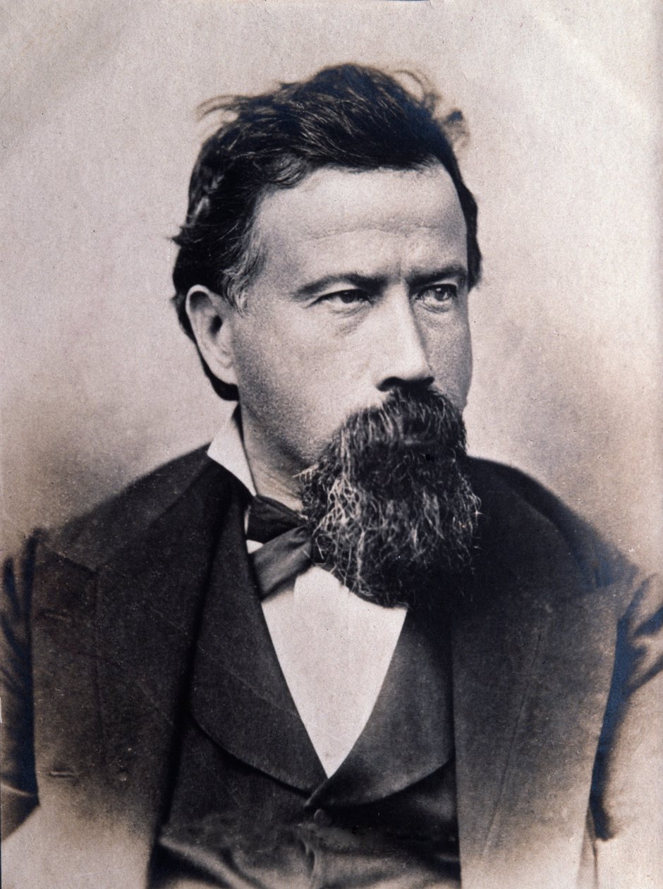 Portrett av Amilcare Ponchielli (1834-1885) italiensk komponist av Italian Photographer