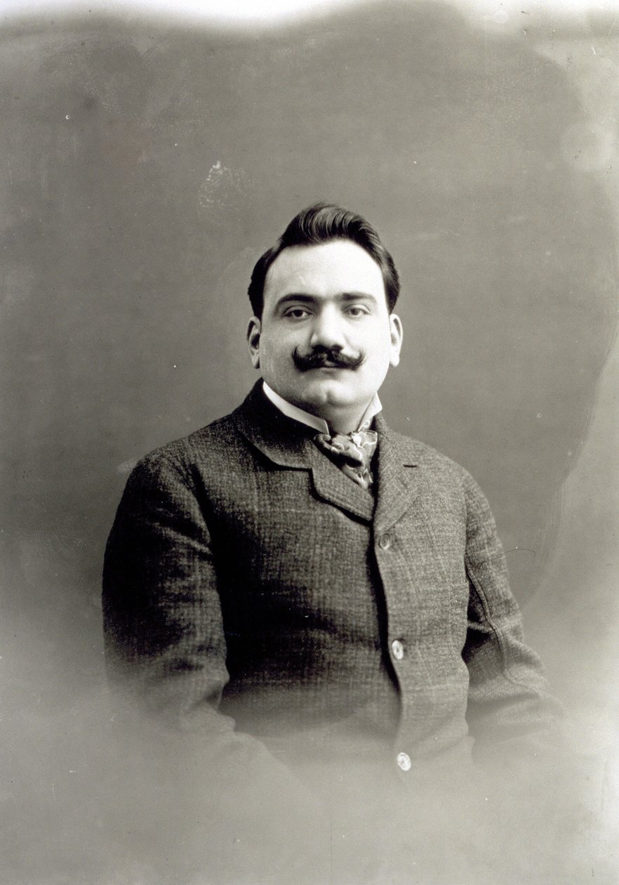 Portrett av Enrico Caruso, ca. 1900 av Italian Photographer