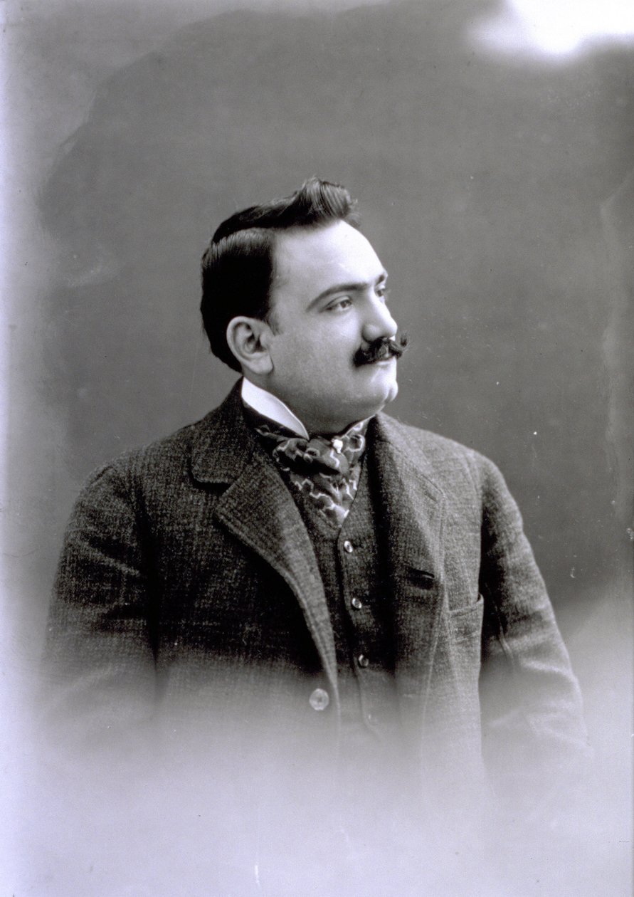 Portrett av Enrico Caruso, ca. 1900 av Italian Photographer