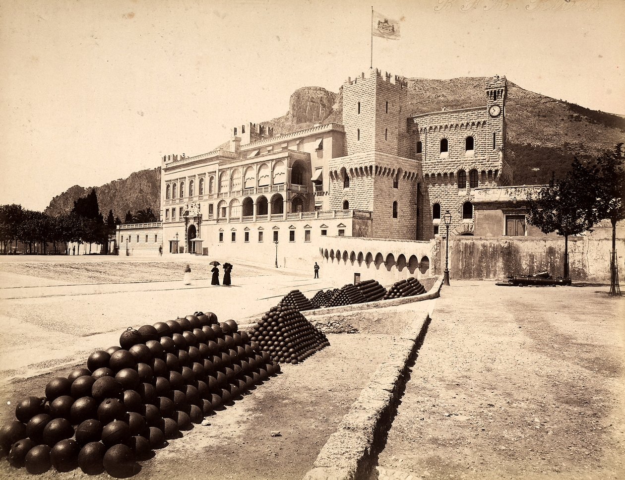 Prinsens palass i Montecarlo, i fyrstedømmet Monaco av Italian Photographer
