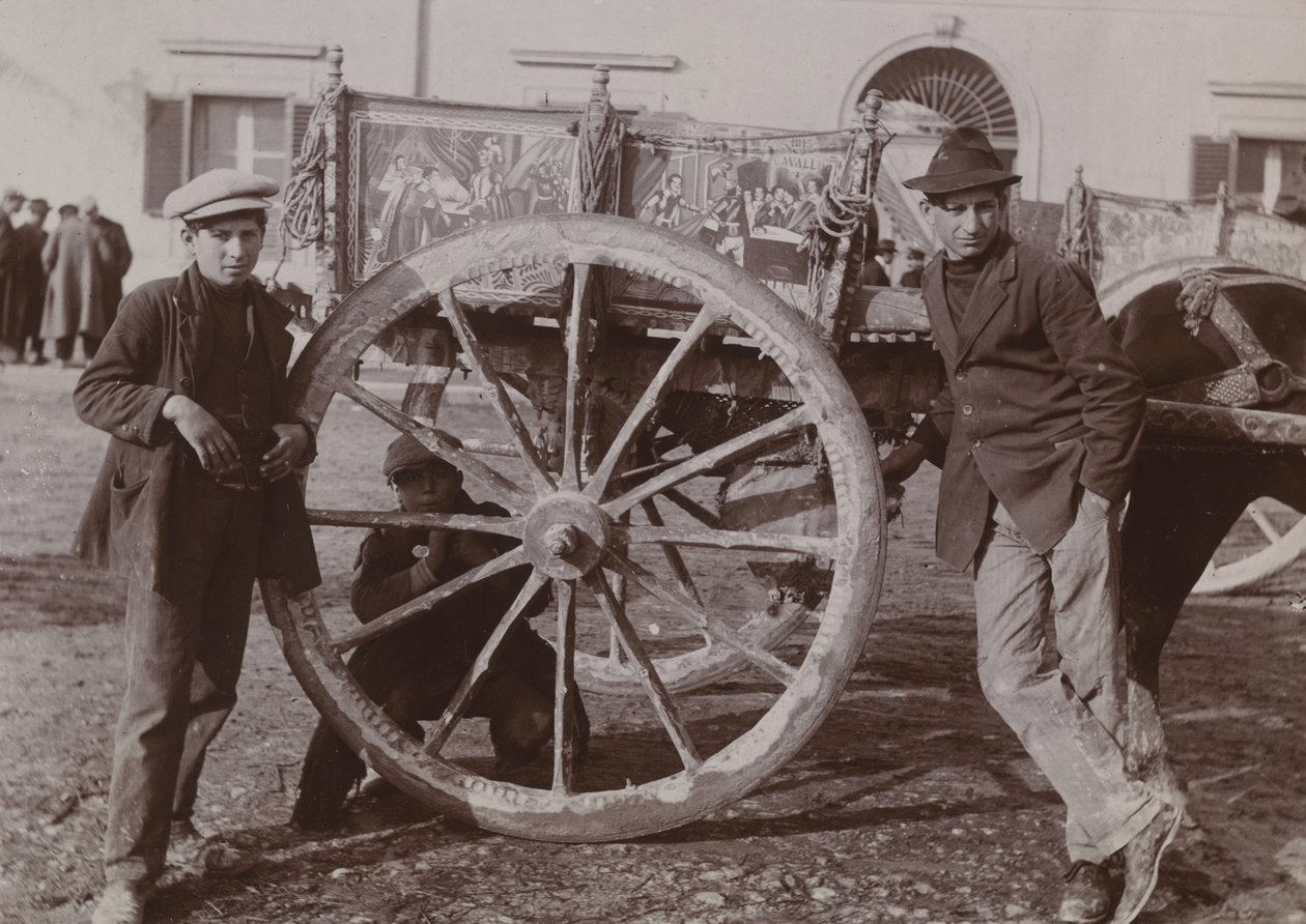 Typisk siciliansk vogn, 1920 av Italian Photographer