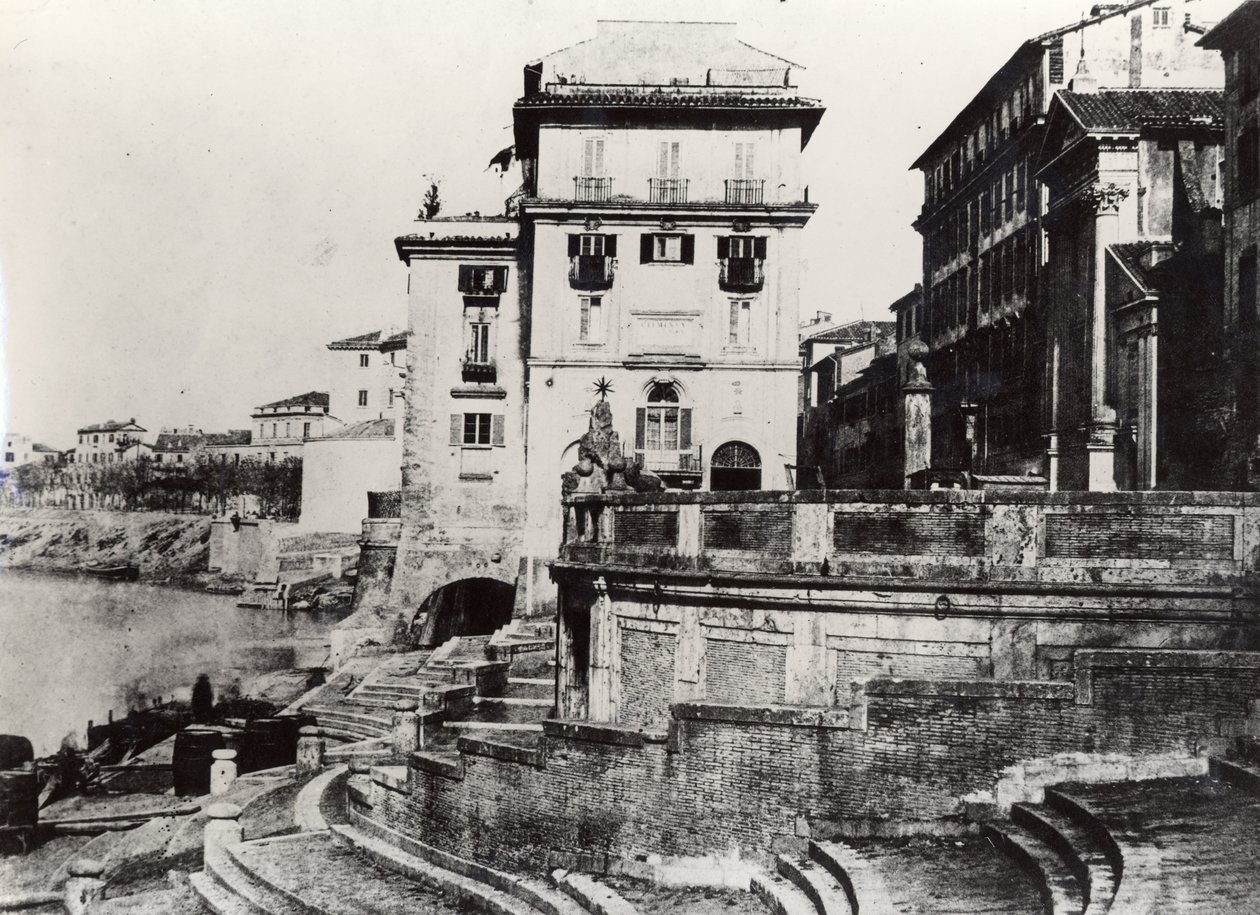 Utsikt over Porto di Ripetta av Italian Photographer