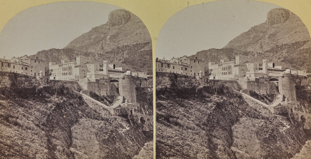 Utsikt over palasset til prinsene i fyrstedømmet Monaco av Italian Photographer