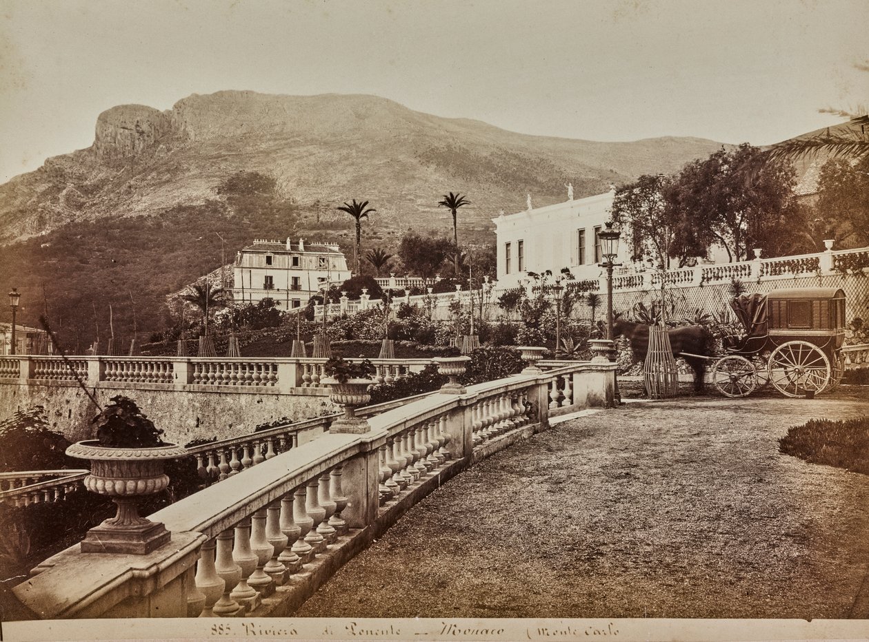 Villa med terrassert hage i Monte Carlo i fyrstedømmet Monaco av Italian Photographer