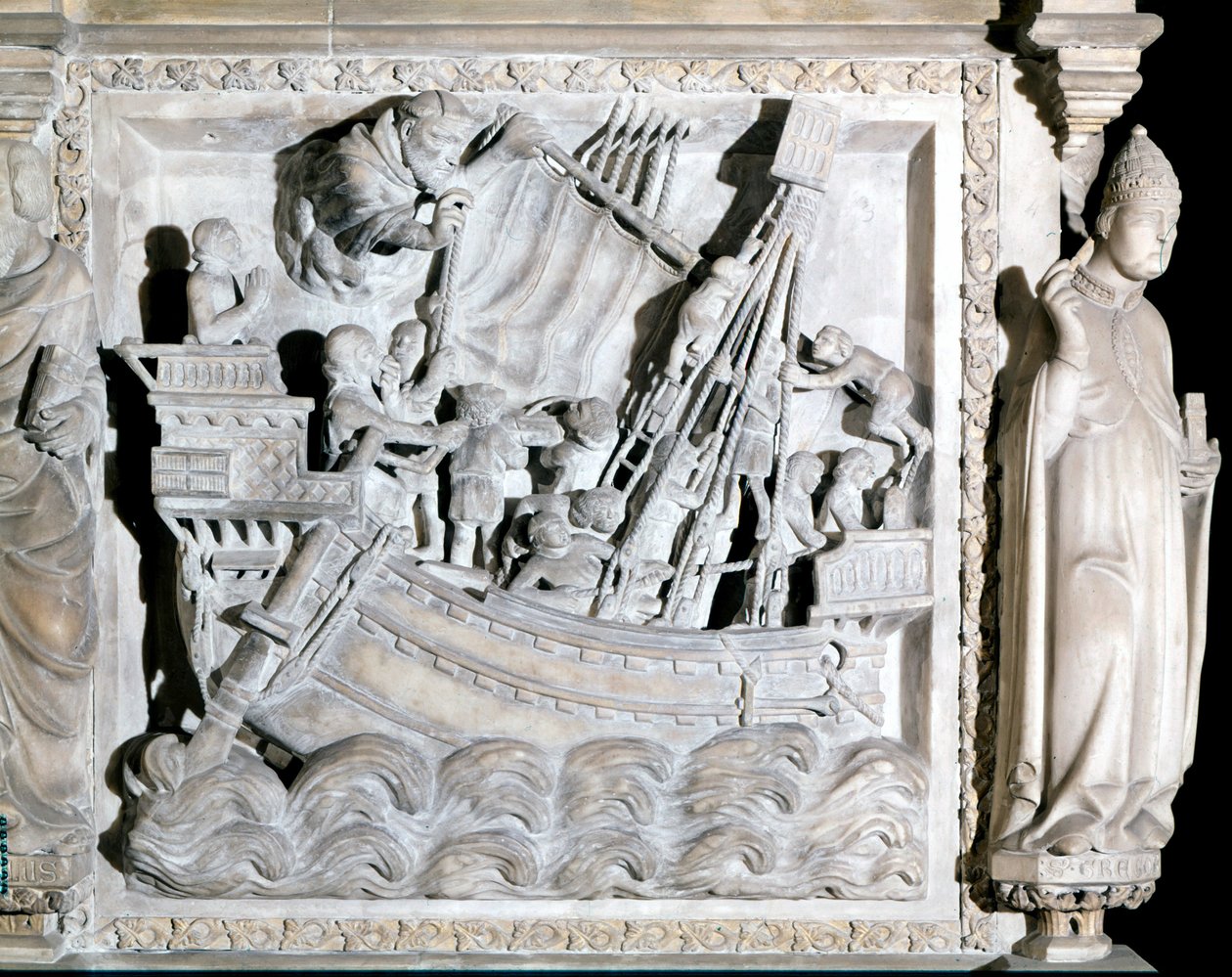 1300-talls skip. St. Eustorgio-kirken i Milano. av Italian School