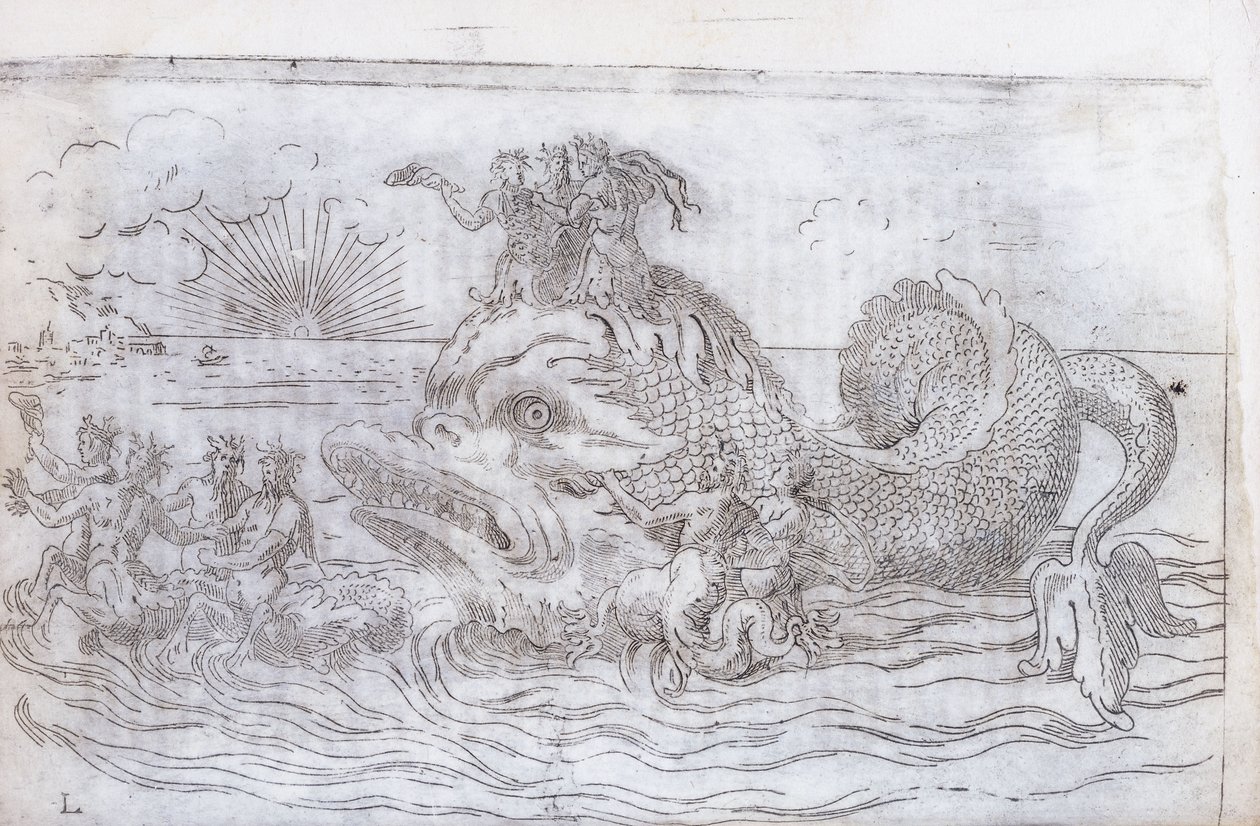 En fantastisk fiskevogn, 1579 av Italian School
