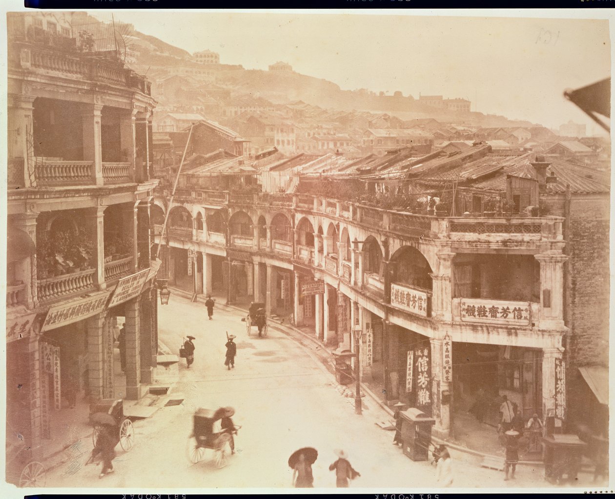 A Street in Hong Kong (albumtrykk) av Italian School