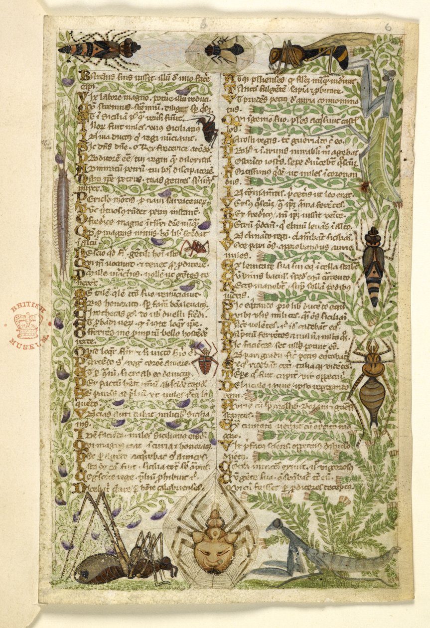 Legg til MS 28841 f.006r Blader fra en prosaavhandling om de syv laster og et vers om hendelser fra Sicilias historie på Frederick IIs tid, av Cocharelli, ca. 1330-40 av Italian School