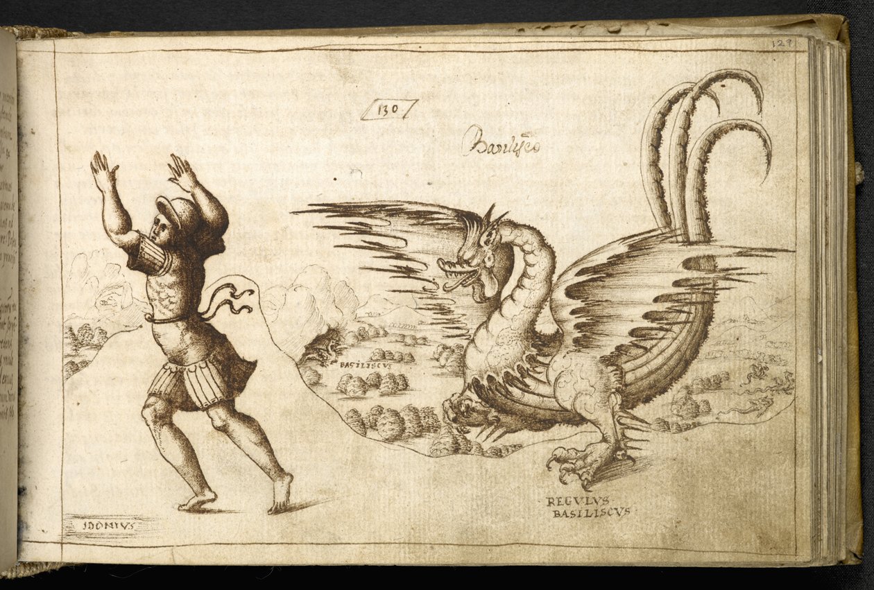 Legg til MS 82955 f.129r Dragon fra 