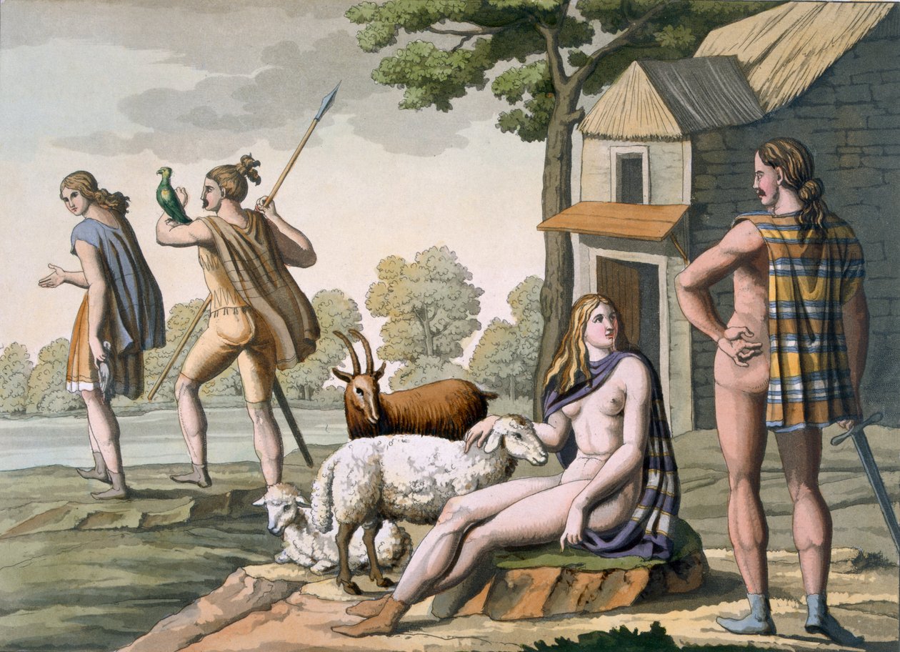 De gamle gallerne, ca. 1800-18 av Italian School