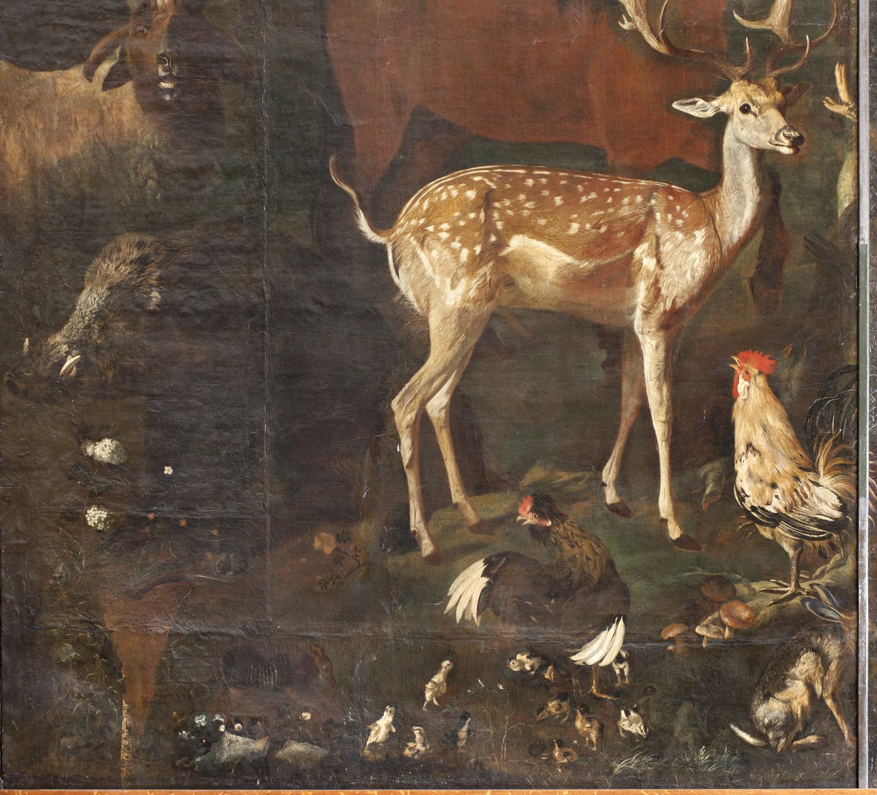 Dyr, Myte om Orfeus, detalj av Italian School