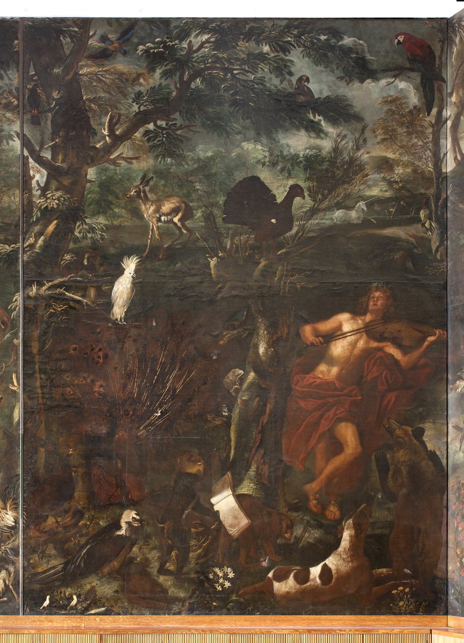 Dyr, Myte om Orfeus, detalj av Italian School