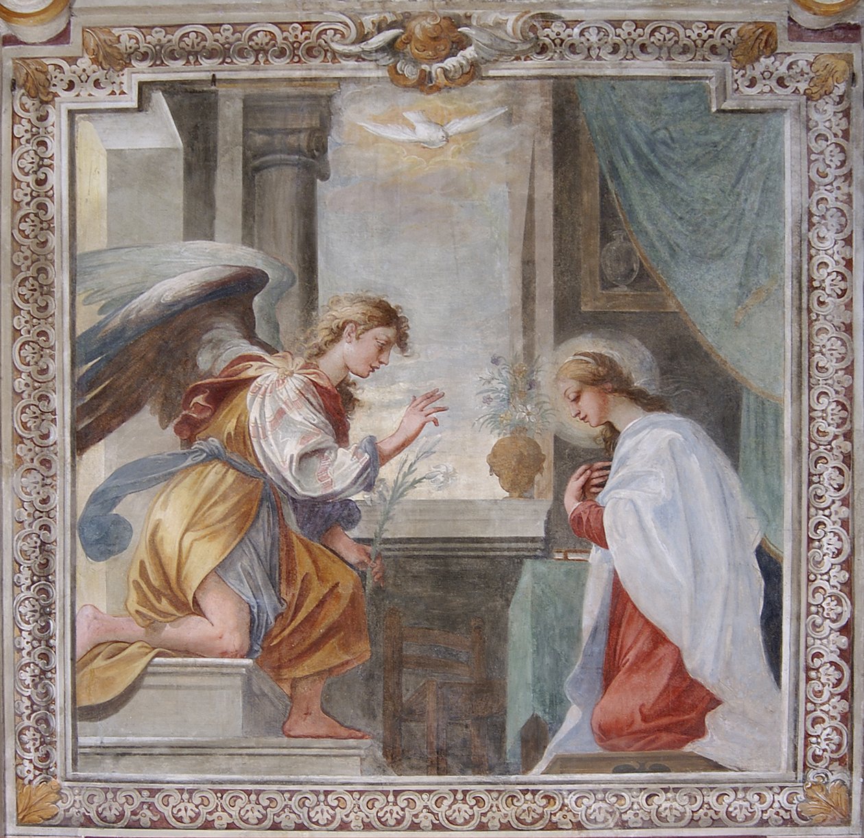 Kunngjøring, kapell i Santa Margherita av Italian School