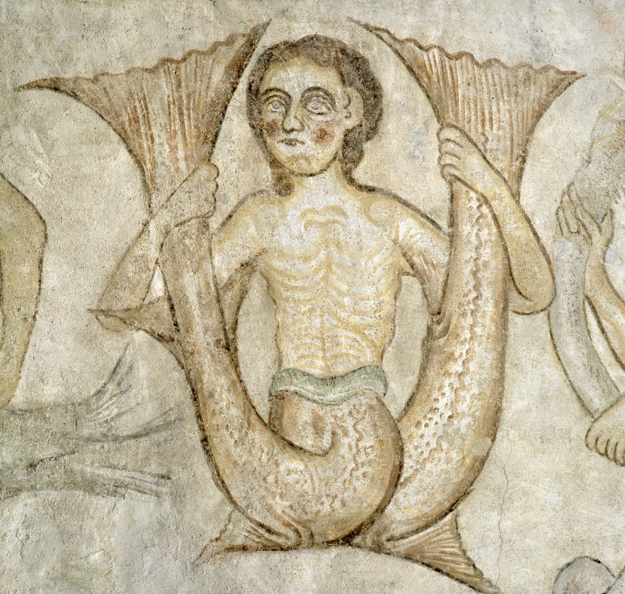 Antropomorf figur (fresko) av Italian School