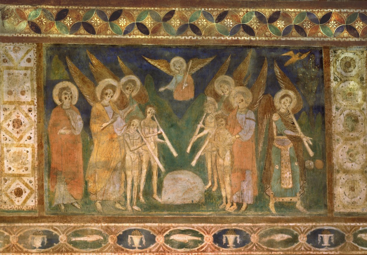 Apokalyptisk scene, Castel SantElia, Nepi, Italia av Italian School