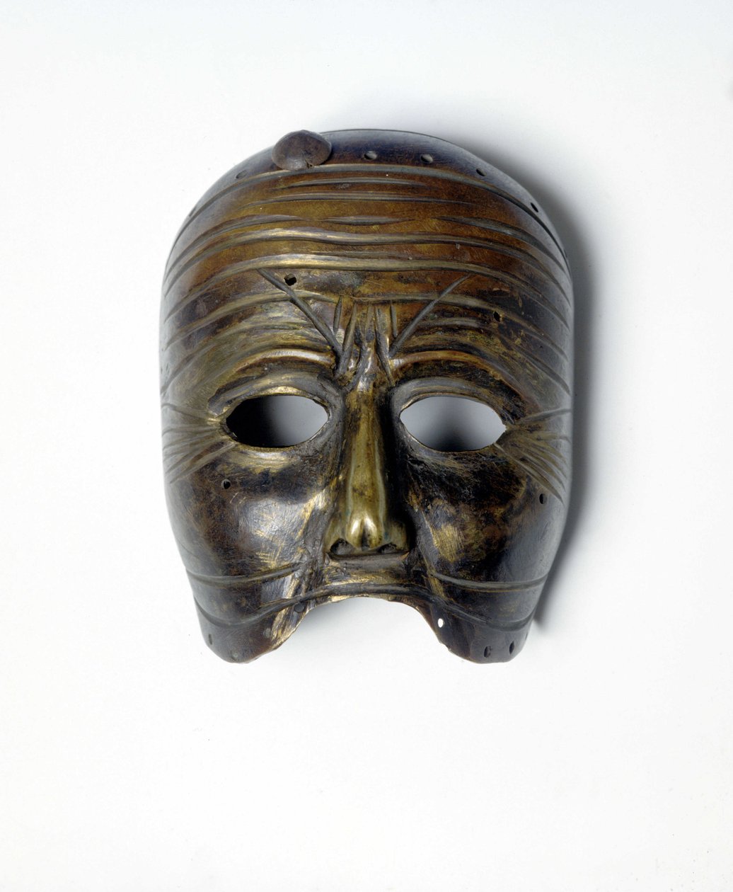 Bronse maske av "Commedia dell