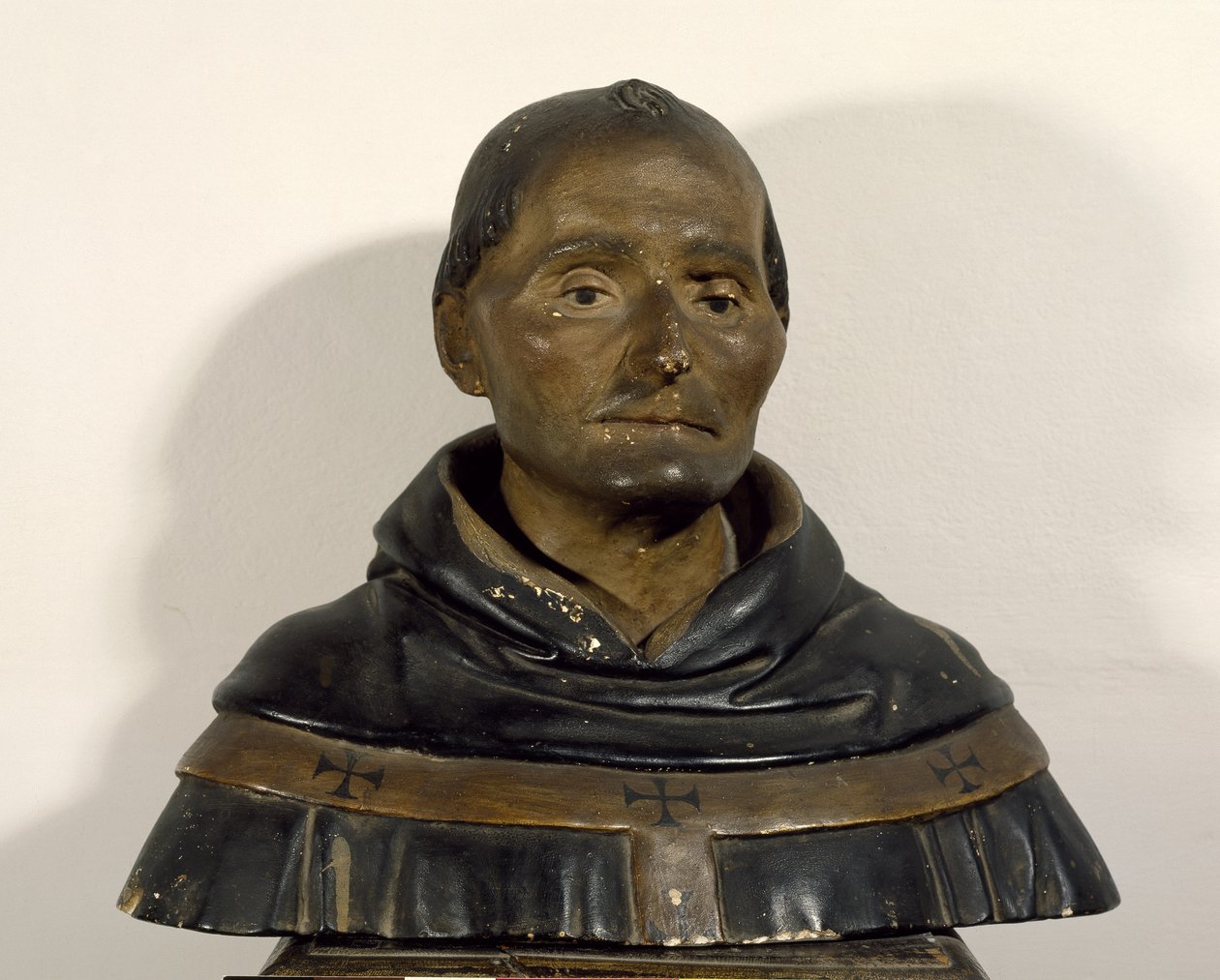 Byste av St. Antoninus (1389-1459) (malt tre) av Italian School