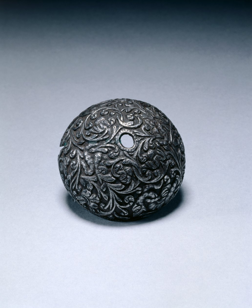 Butt-cap fra en flintlock-pistol, ca. 1650-60 (stål) av Italian School