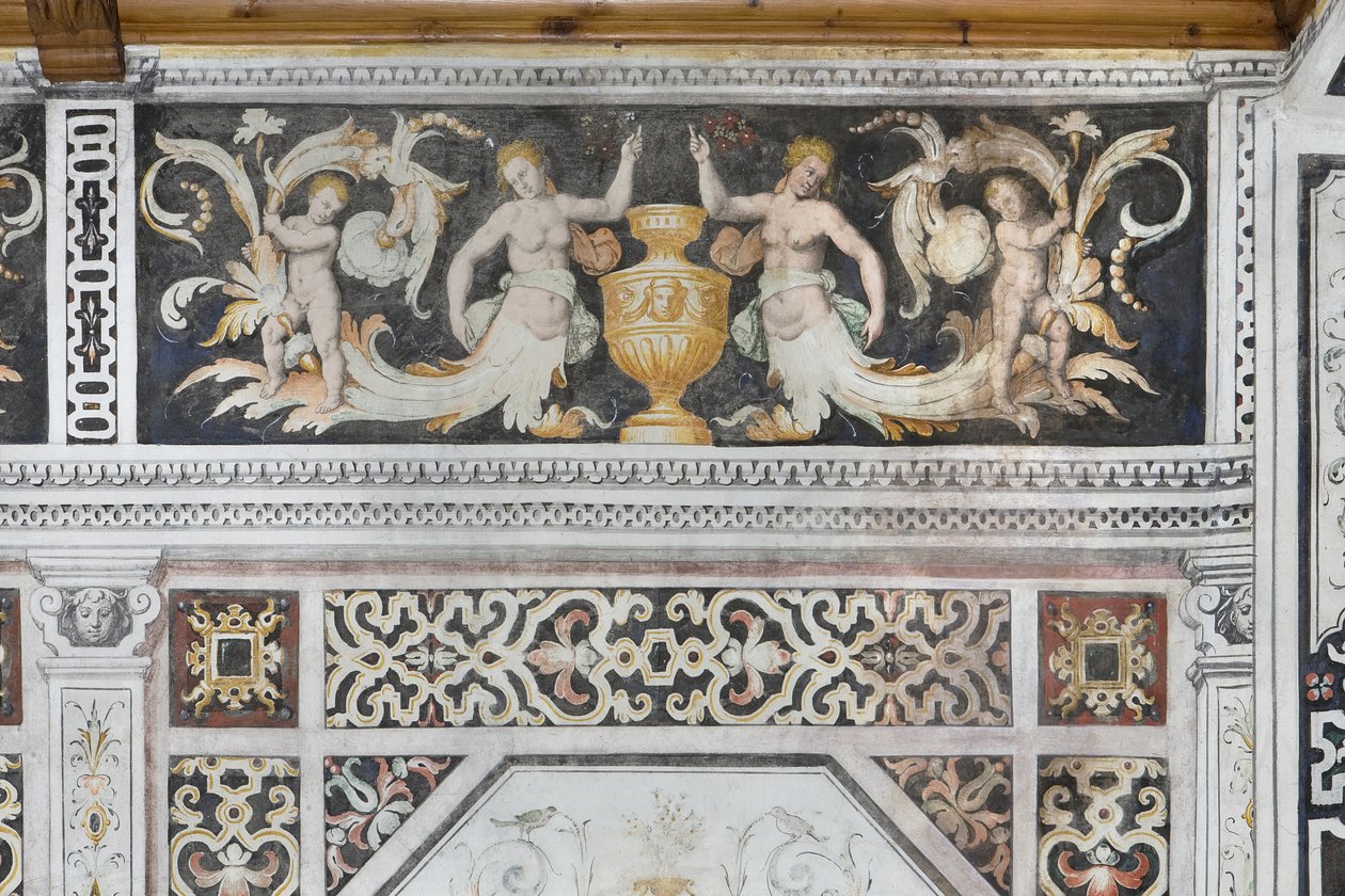 Carducci-rom, detalj (frisk) av Italian School