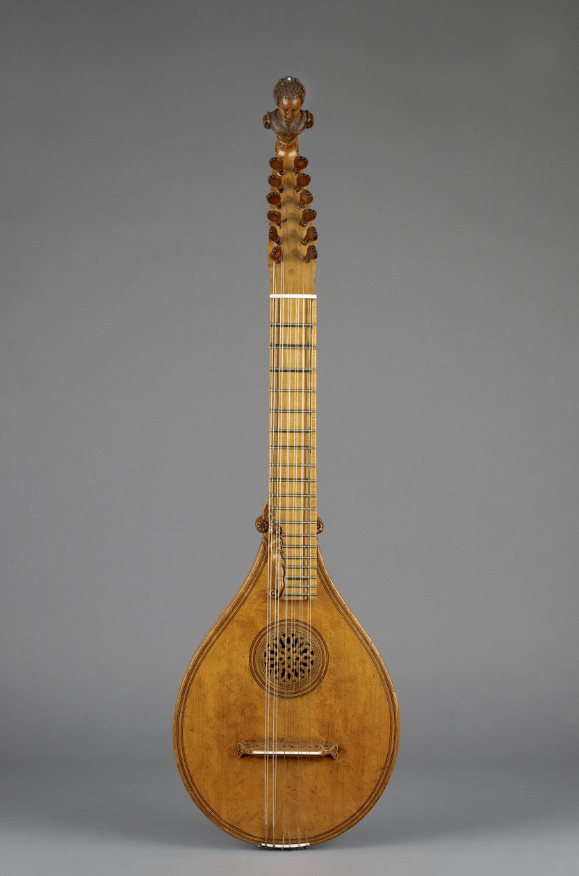 Cittern (Kreta) (lønn, blå stein, elfenben) av Italian School