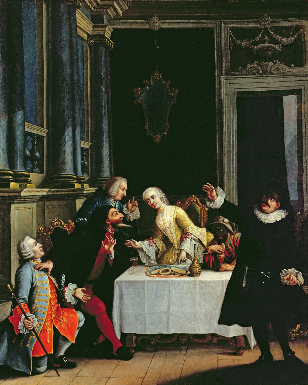 Komiske skuespillere av Italian School