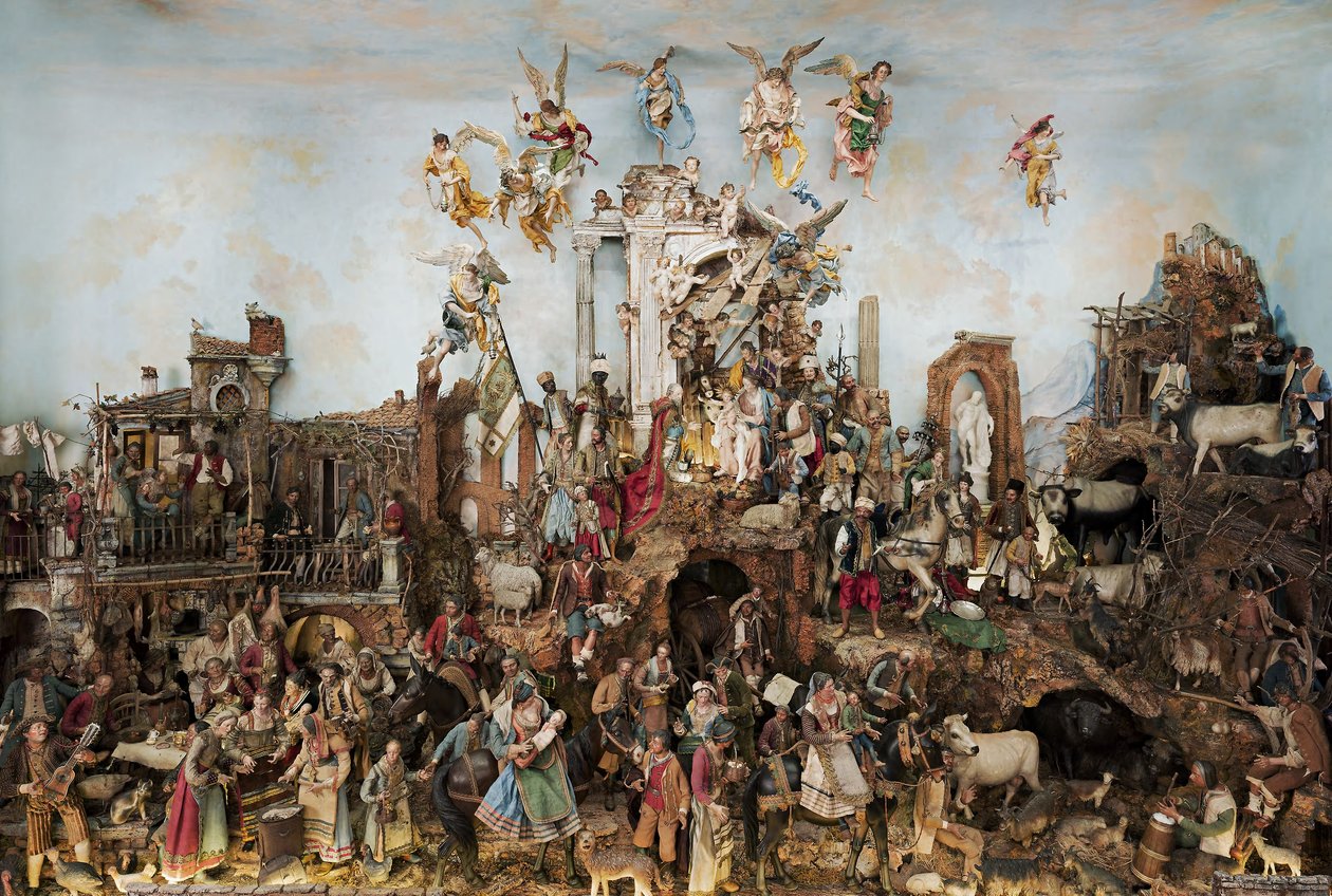 Crèche, 1725-75 av Italian School