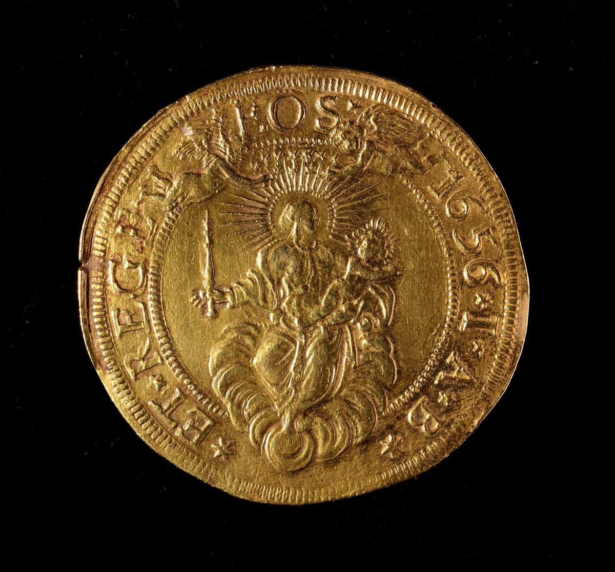 Republikken Genes valuta: 12,5 gull dobbel mynt. Diameter 61 mm. 1656. Tilbake. Genes Museums of Strada Nuova (inv. 6453) av Italian School