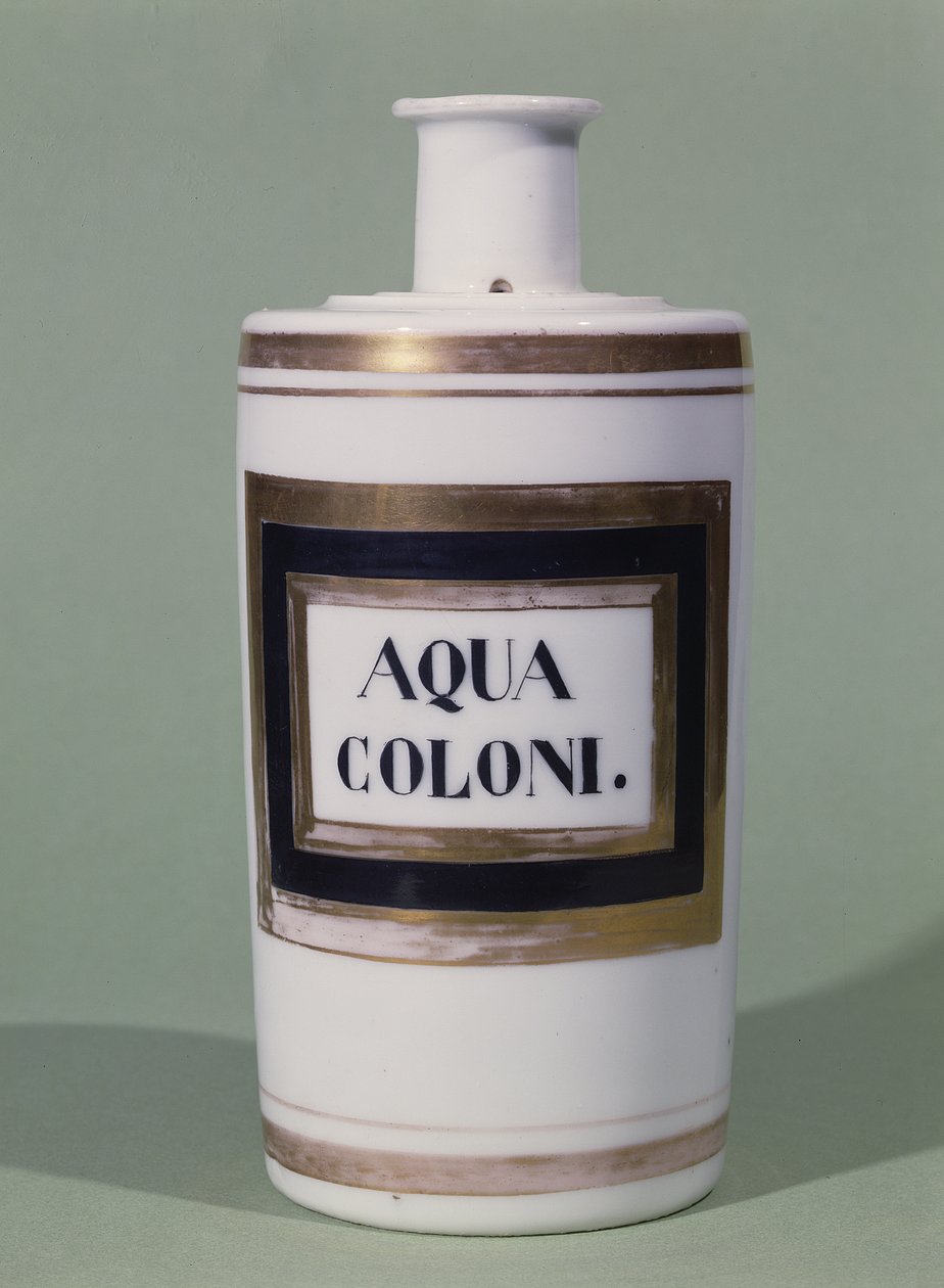 Eau de Cologne-flaske, tidlig på 1800-tallet (keramikk) av Italian School