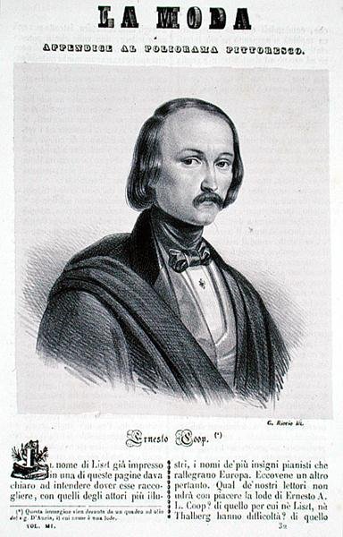Ernesto Coop, gravert av G. Riccio (litho) av Italian School