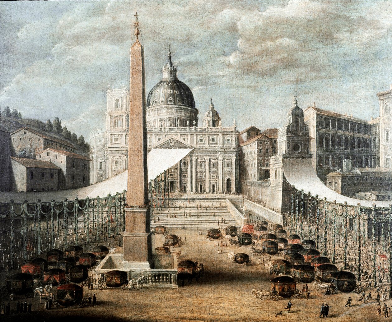 Festen for Corpus Christi på Petersplassen i Roma (maleri av Italian School