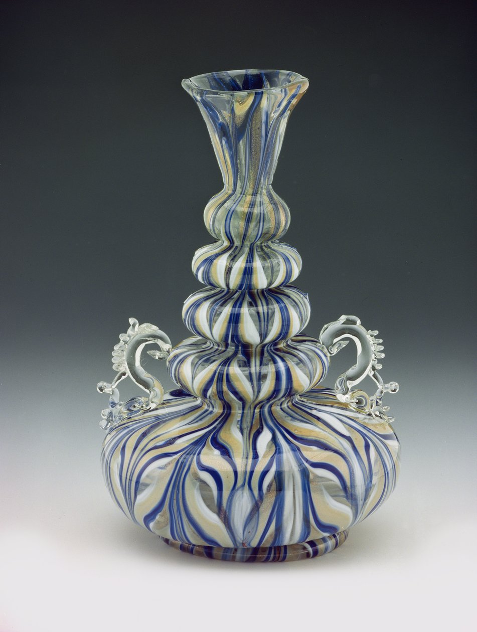 Flames Bottle, venetiansk (blåst glass) av Italian School