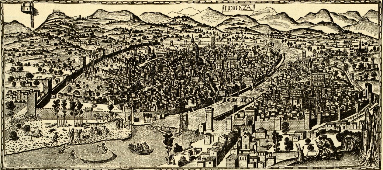 Firenze rundt 1490 av Italian School