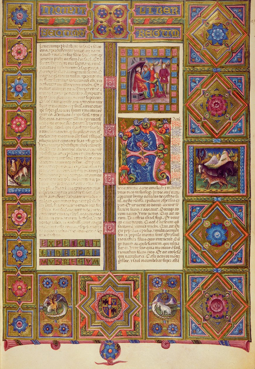 Fol.127r Den andre kongeboken, fra Borso d