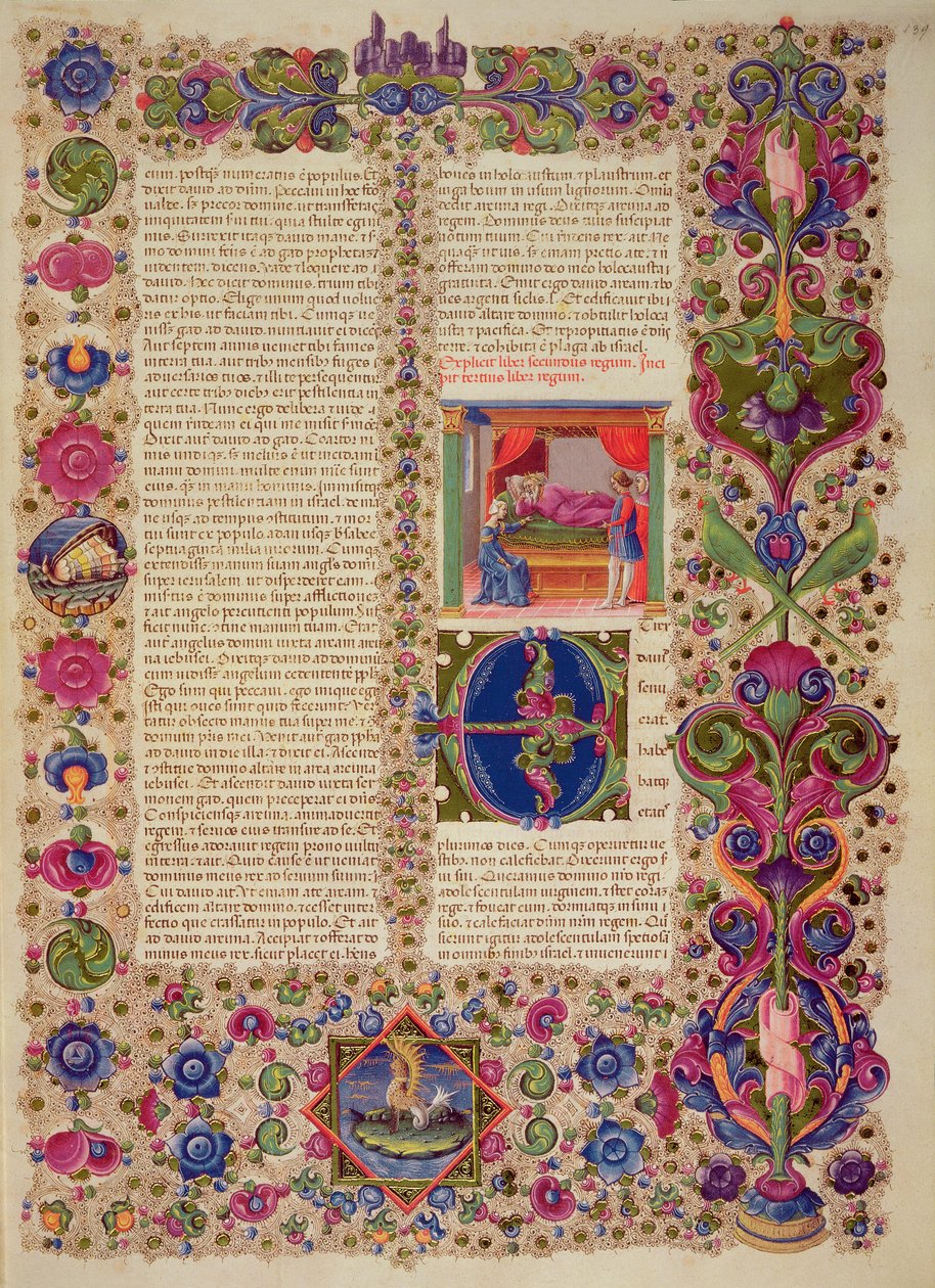 Fol.139r The Third Book of Kings, fra Borso d