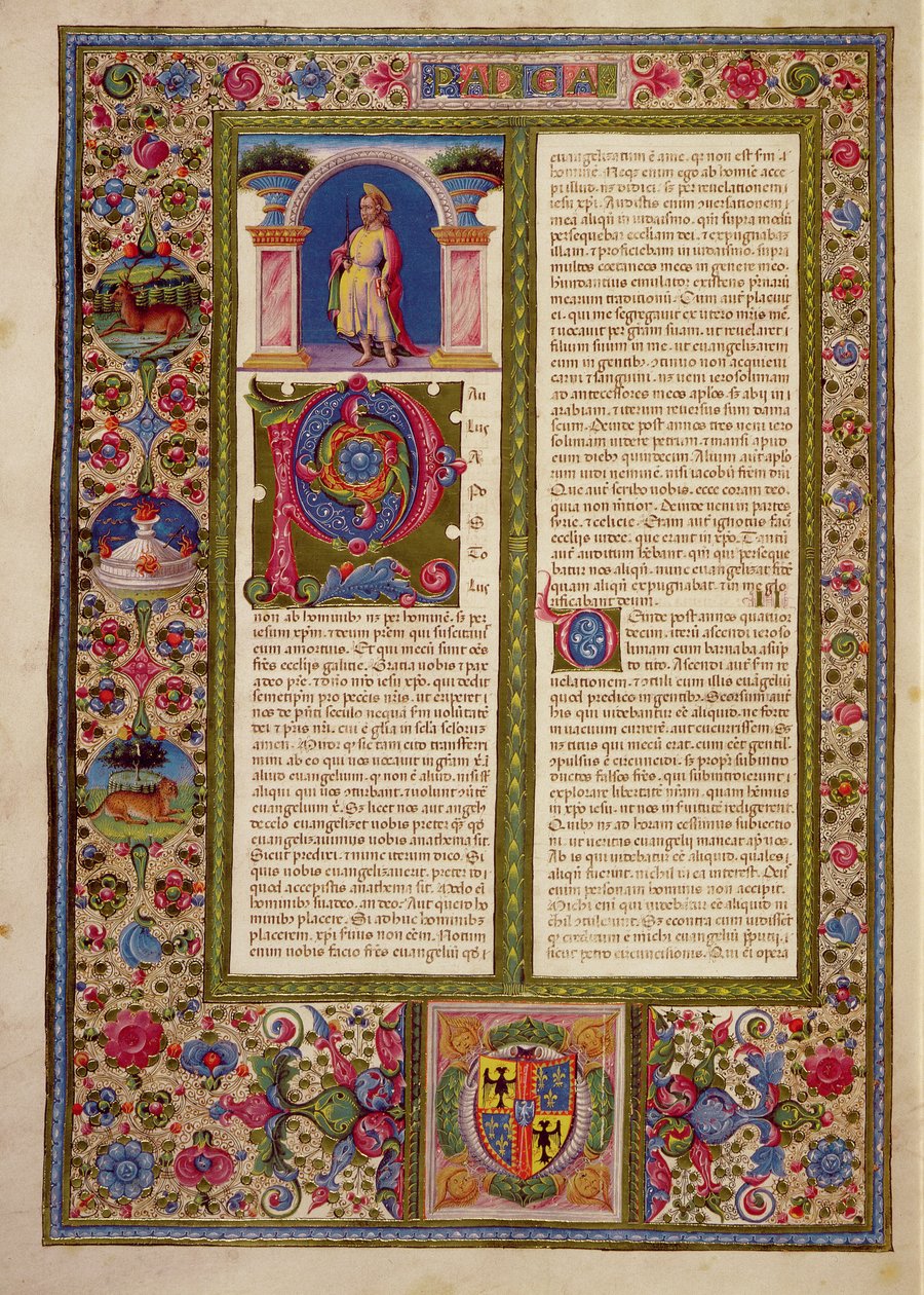 Fol.195v Brev fra St. Paul til Cortina, fra Borso d