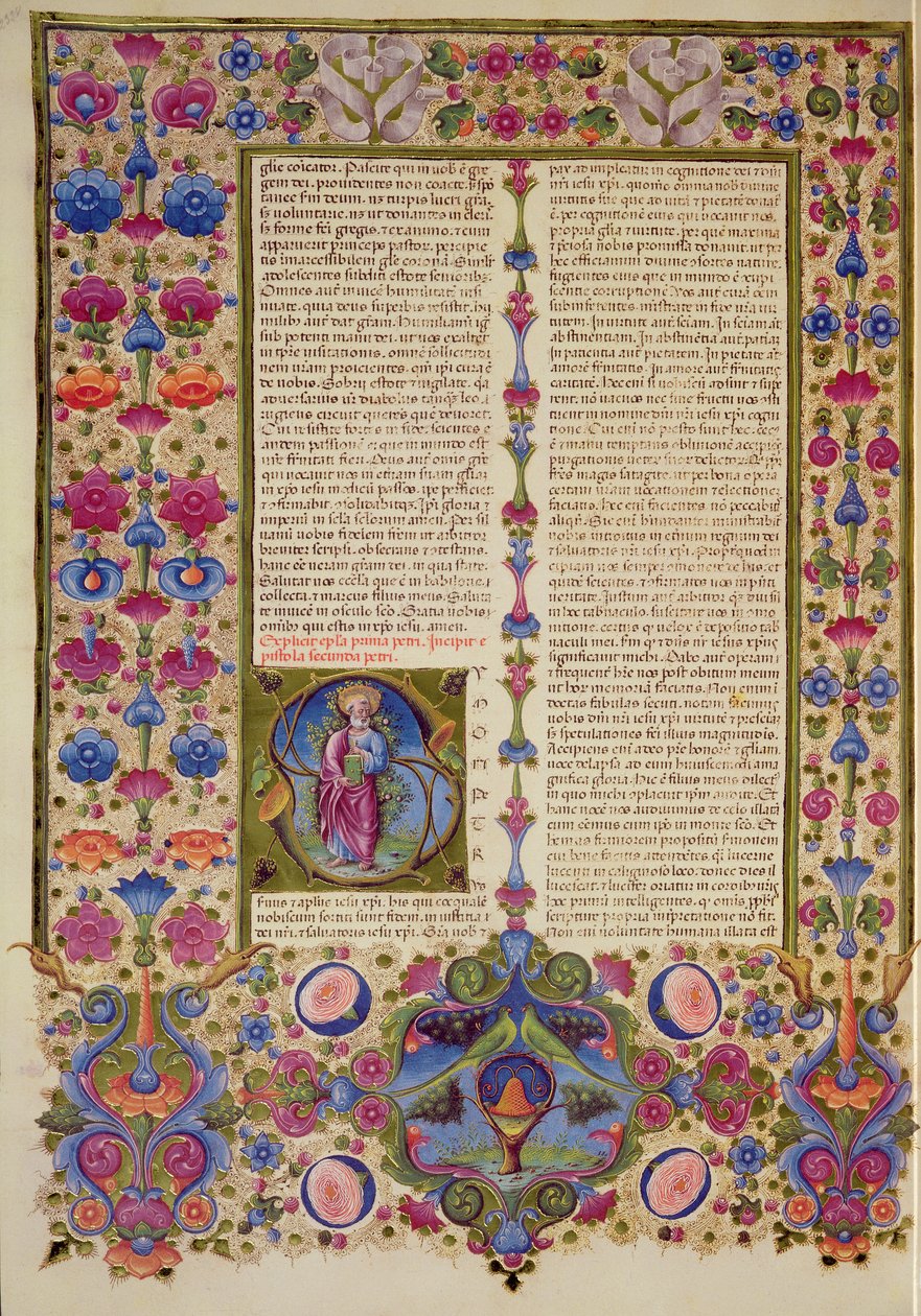 Fol.232v Andre brev fra St. Paulus til apostlene, fra Borso d
