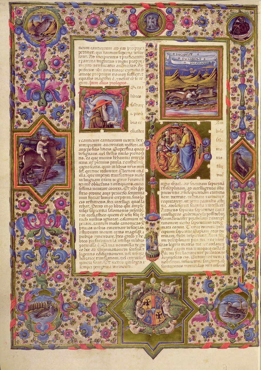 Fol.280r Åpning av kapittelet til Ecclesiasticus, fra Borso d
