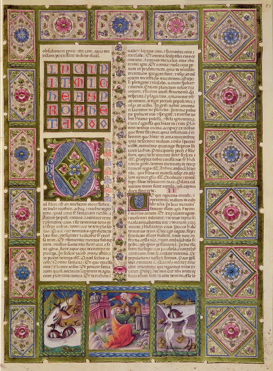Fol.97r Åpning til profeten Micheas