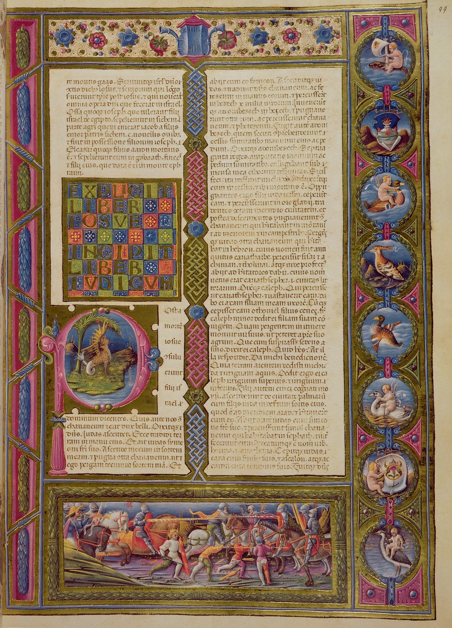 Fol.99r Åpningsord i boken om den jødiske, fra Borso d