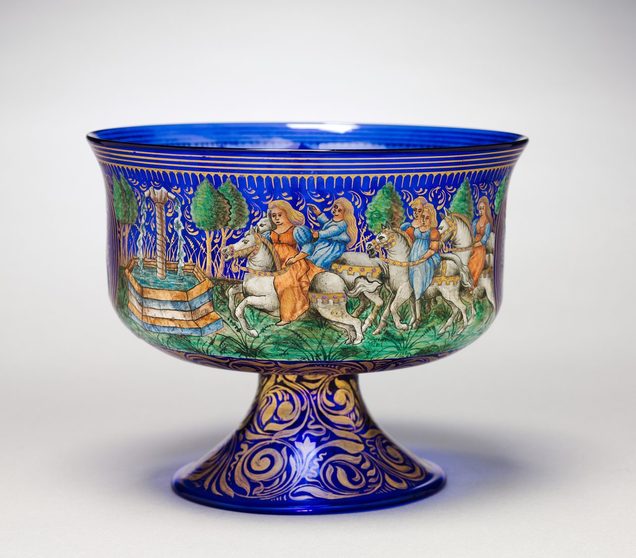 Footed Bowl, 1850-99 av Italian School