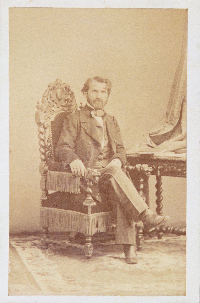 Giuseppe Verdi (1813-1901) ca. 1860 (sepia-bilde) av Italian School
