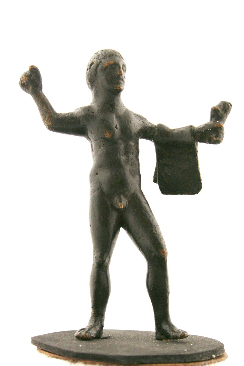 Hercules holder et tigerskinn av Italian School