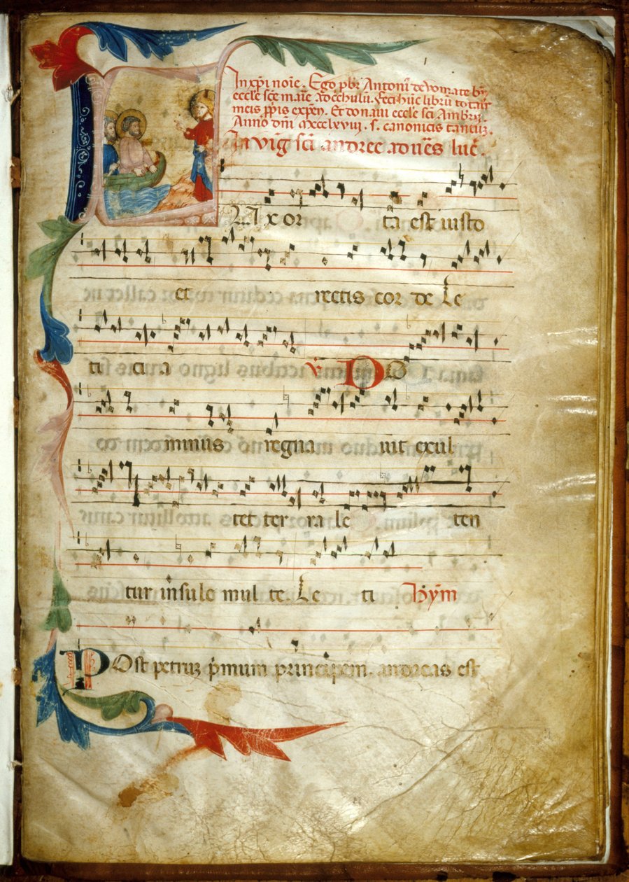 Messale Di Antonio Da Vumate - Opplyst partitur av ambrosiske sanger av Italian School