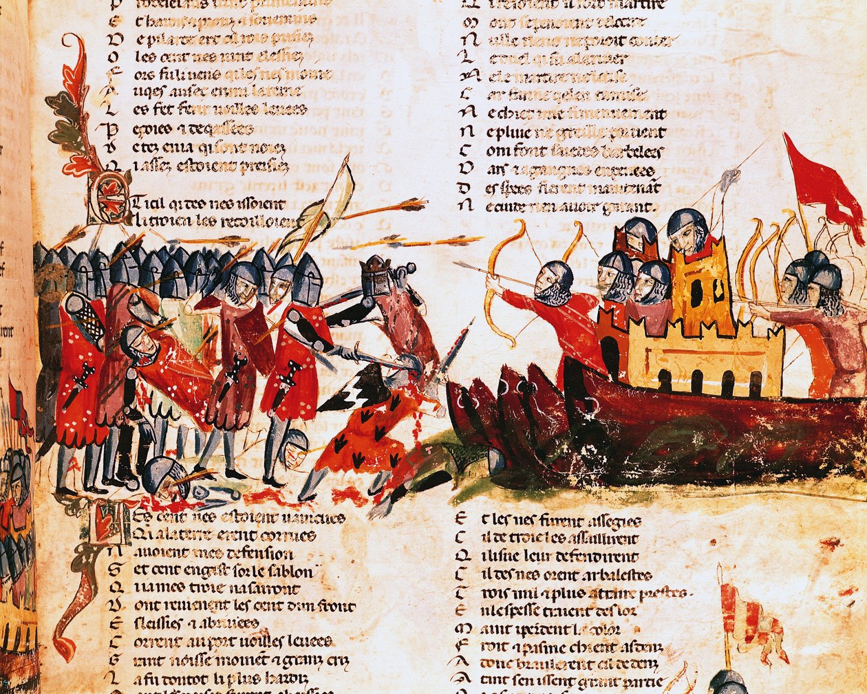 Knights Fighting av Italian School