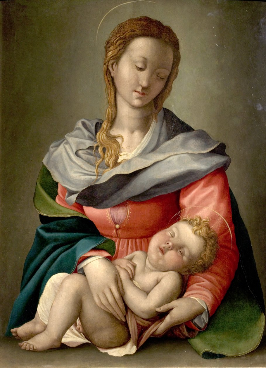 Madonna og barn, ca. 1525-40 av Italian School
