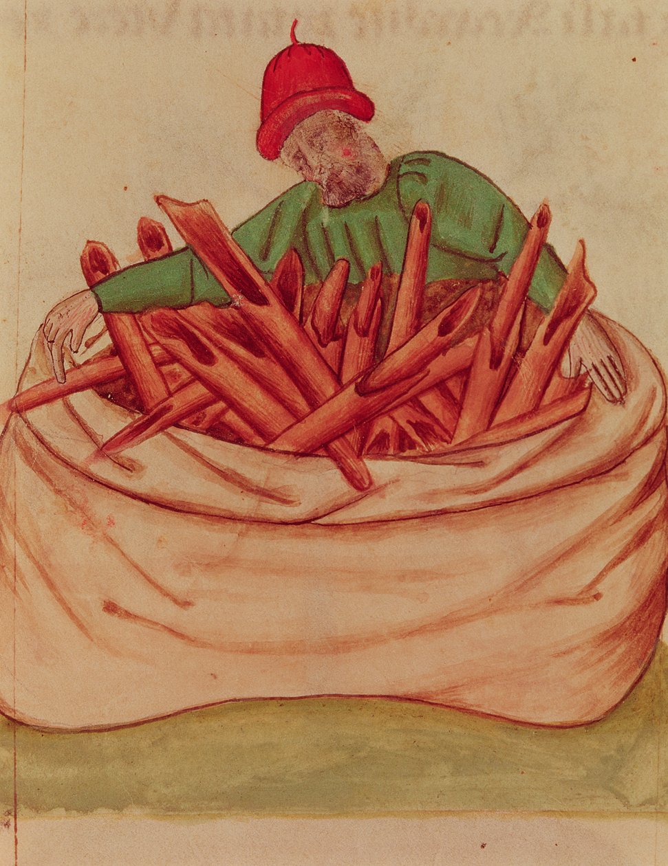 Ms Lat 993 L.9.28 Fol.36v Cinnamon Merchant, fra 